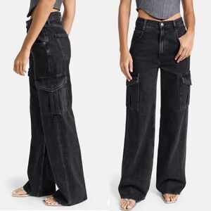 Agolde black gray Minka cargo jean size 24